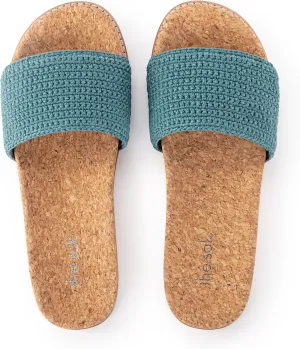 The Sak Mendocino Slide Sandal in Crochet, Slip On Sandals
