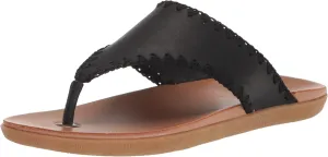 The Sak Women's Leather Shana Thong Crochet, Flip Flop Sandals, Summer Open Toe Shoes