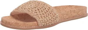 The Sak Women's Mendocino Slide Crochet, Slip On Sandals, Summer Open Toe Shoes