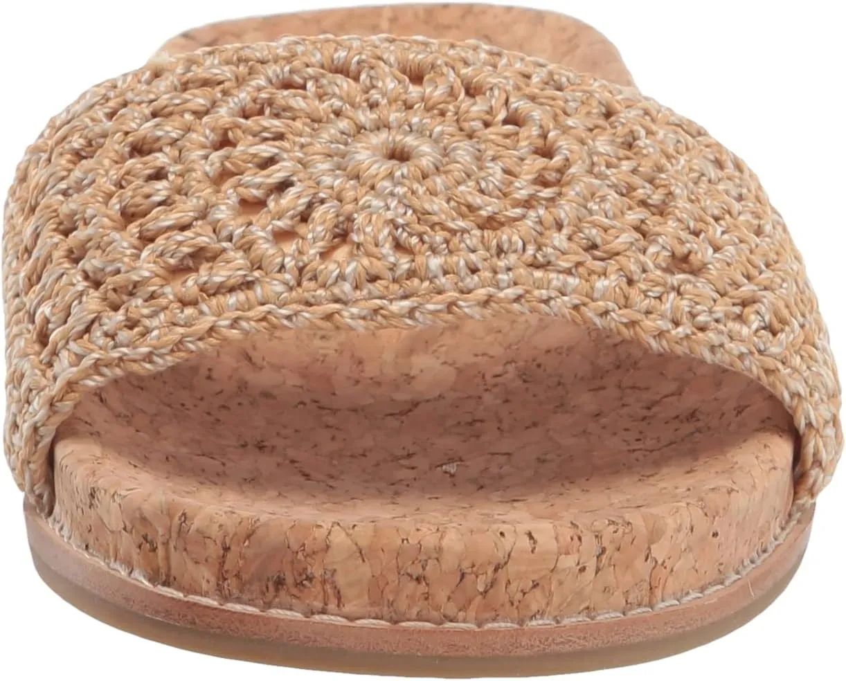 The Sak Women's Mendocino Slide Crochet, Slip On Sandals, Summer Open Toe Shoes