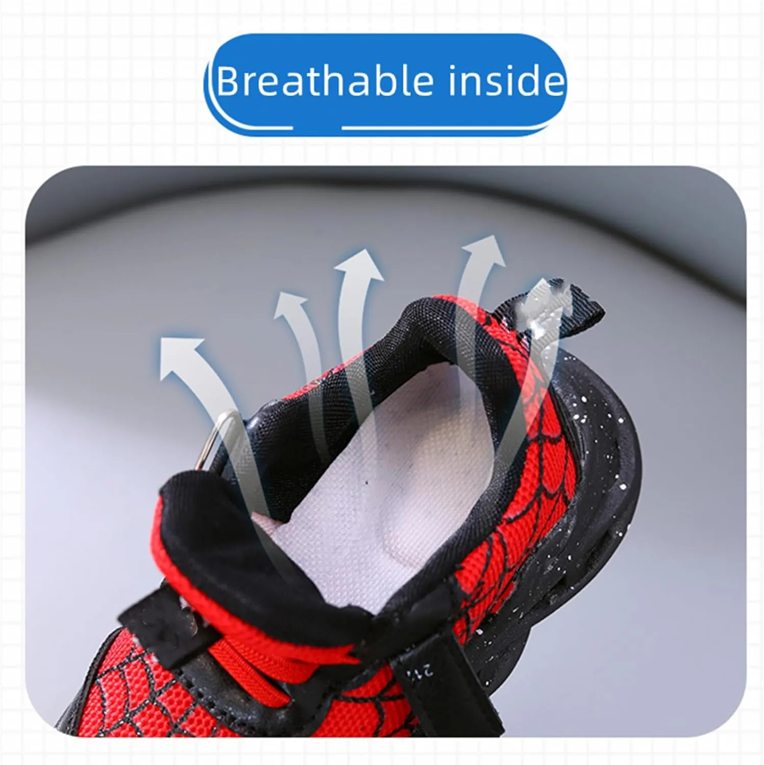 Toddler Kids Light Up Shoes LED Luminous Trainers Mesh Breathable Walking Sneakers for Boys Girls