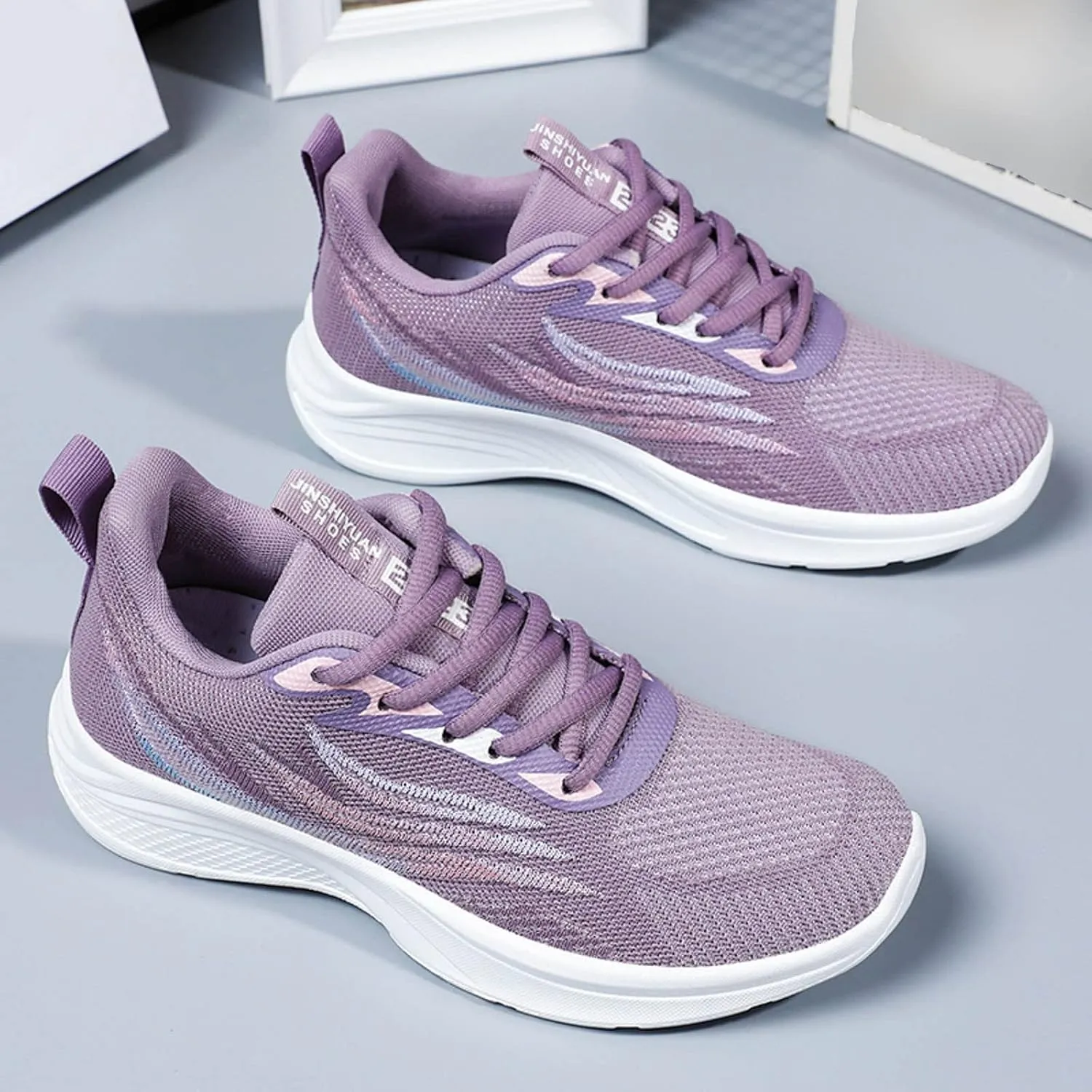 Trendy Wedge Sneakers for Women 2023 Women Slip On Tennis Shoes Size 8 Black Non Slip Shoes for Women Back Support White Sneakers for Women Platform Heel Zapatos CóModos para Mujer Embarazada