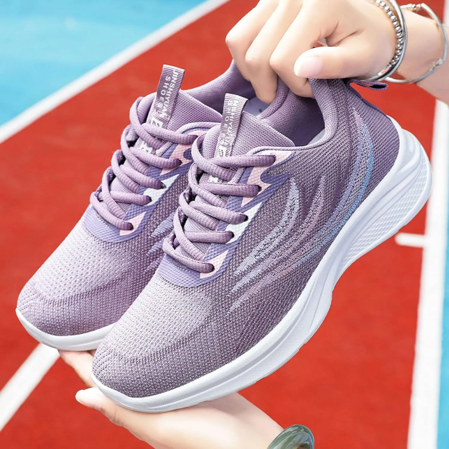 Trendy Wedge Sneakers for Women 2023 Women Slip On Tennis Shoes Size 8 Black Non Slip Shoes for Women Back Support White Sneakers for Women Platform Heel Zapatos CóModos para Mujer Embarazada