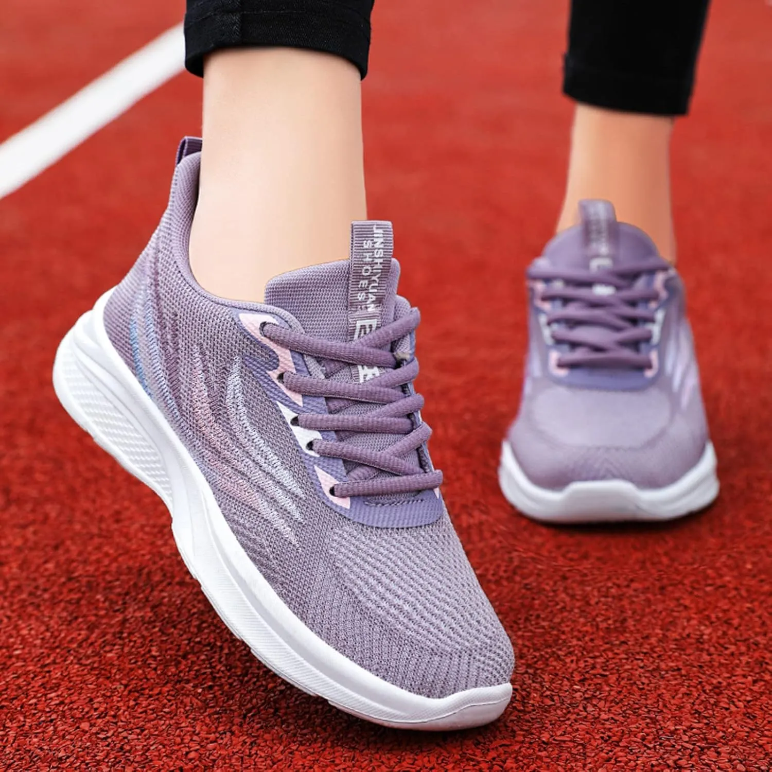 Trendy Wedge Sneakers for Women 2023 Women Slip On Tennis Shoes Size 8 Black Non Slip Shoes for Women Back Support White Sneakers for Women Platform Heel Zapatos CóModos para Mujer Embarazada