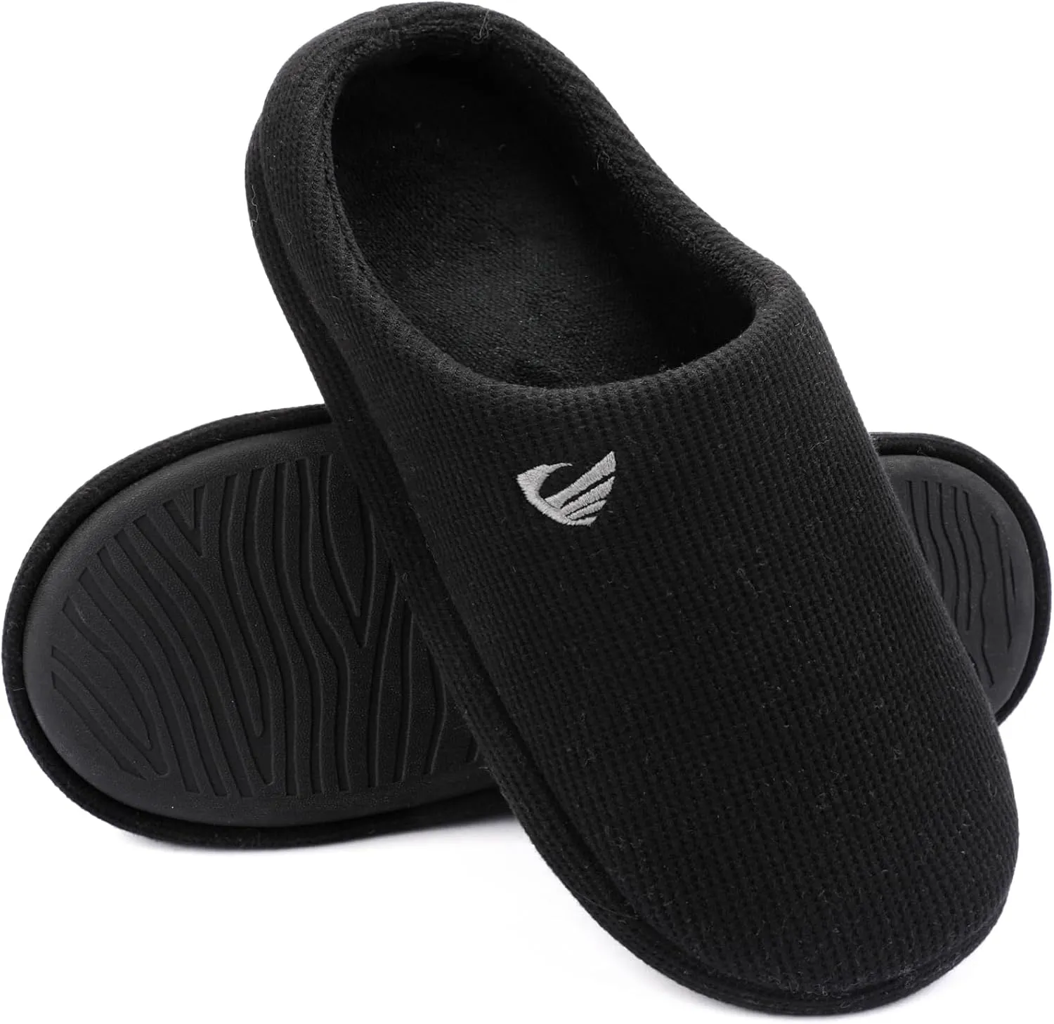 ULTRAIDEAS Men's Comfy Memory Foam Slippers Indoor, House Slippers for Men Non-Slip