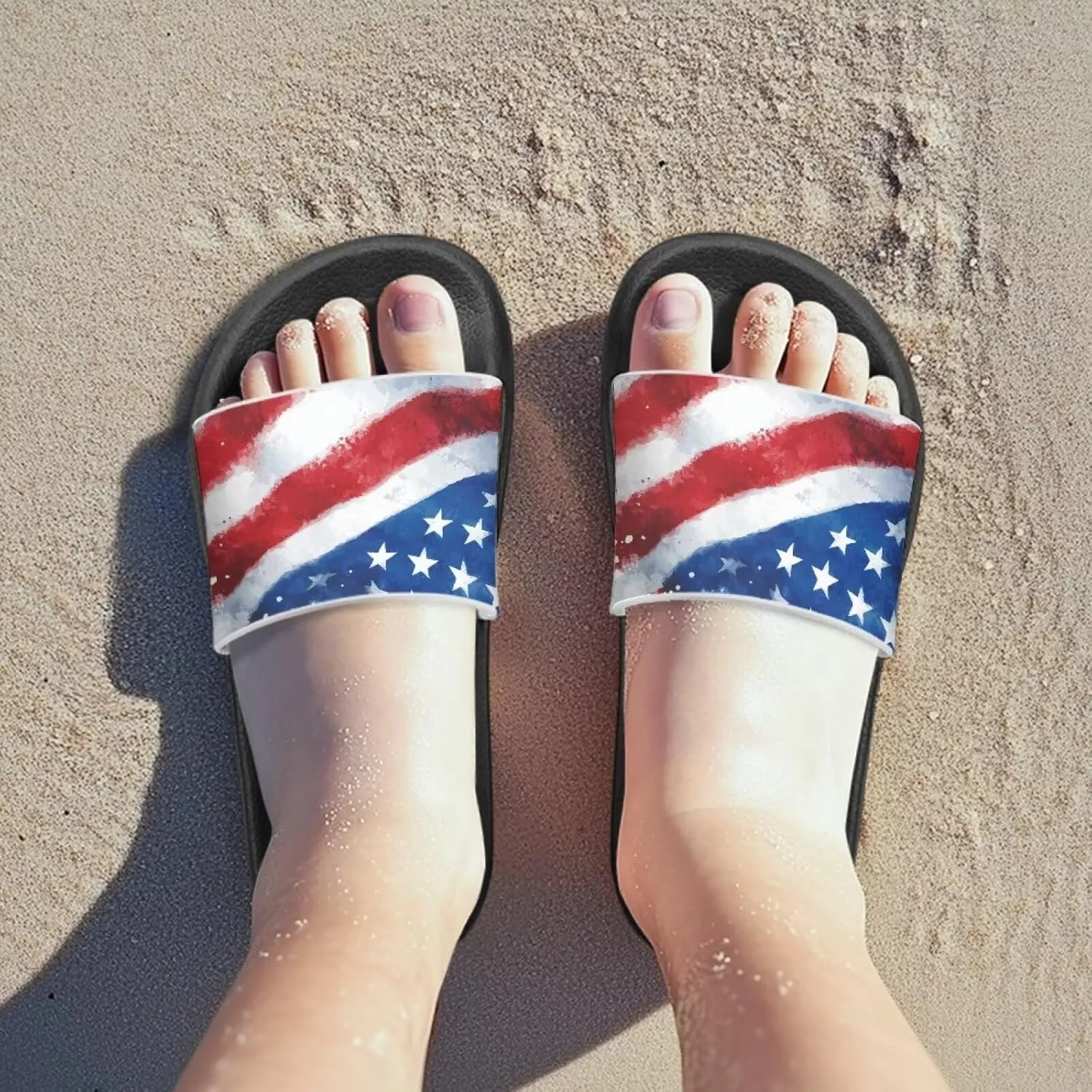 Unisex-Child Bathroom Shower Sandals Open Toe Soft Sole Sandals Summer Non-slip Beach Pool Shoes Outdoor Sandals