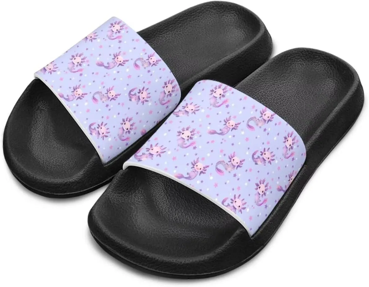 Unisex-Child Bathroom Shower Sandals Open Toe Soft Sole Sandals Summer Non-slip Beach Pool Shoes Outdoor Sandals