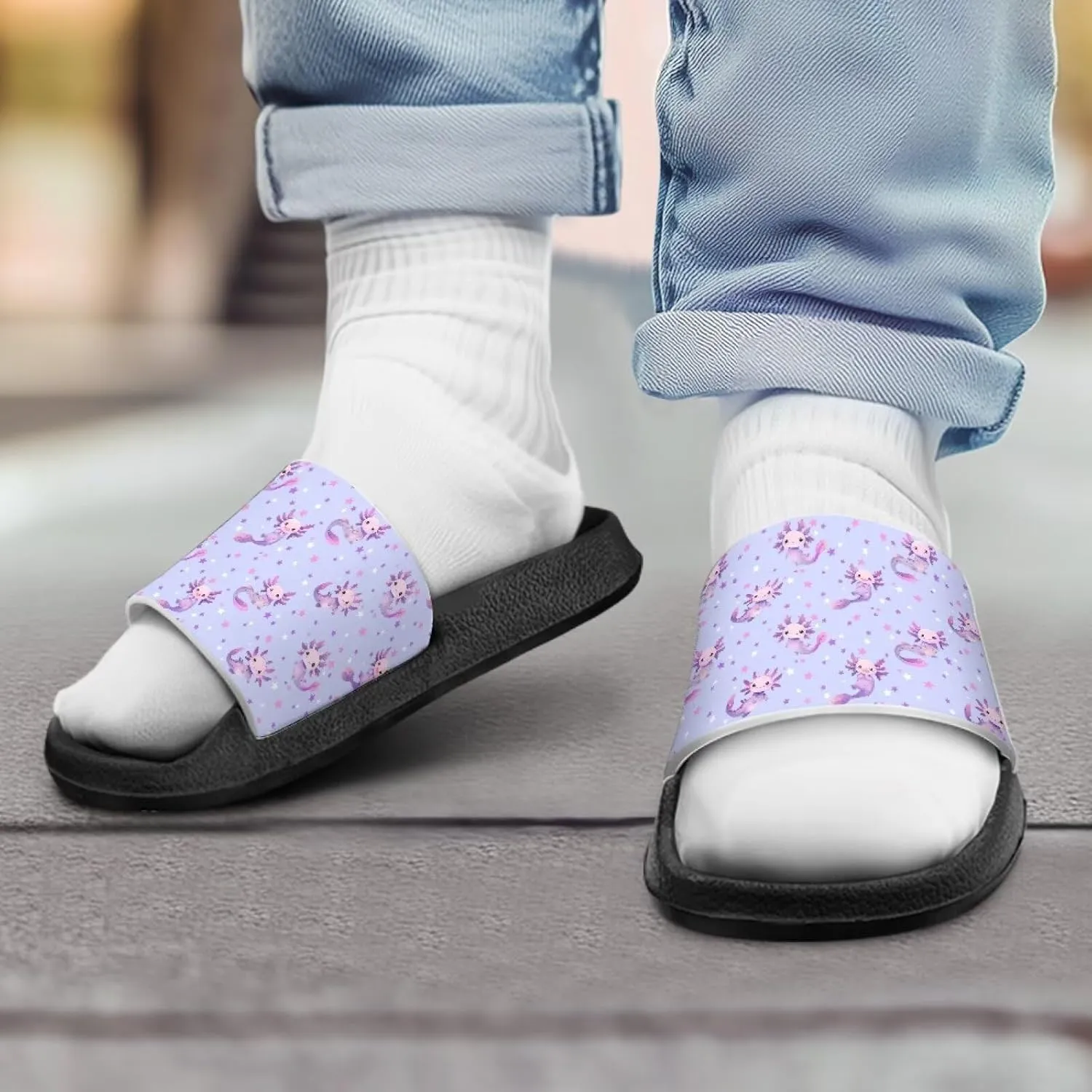 Unisex-Child Bathroom Shower Sandals Open Toe Soft Sole Sandals Summer Non-slip Beach Pool Shoes Outdoor Sandals