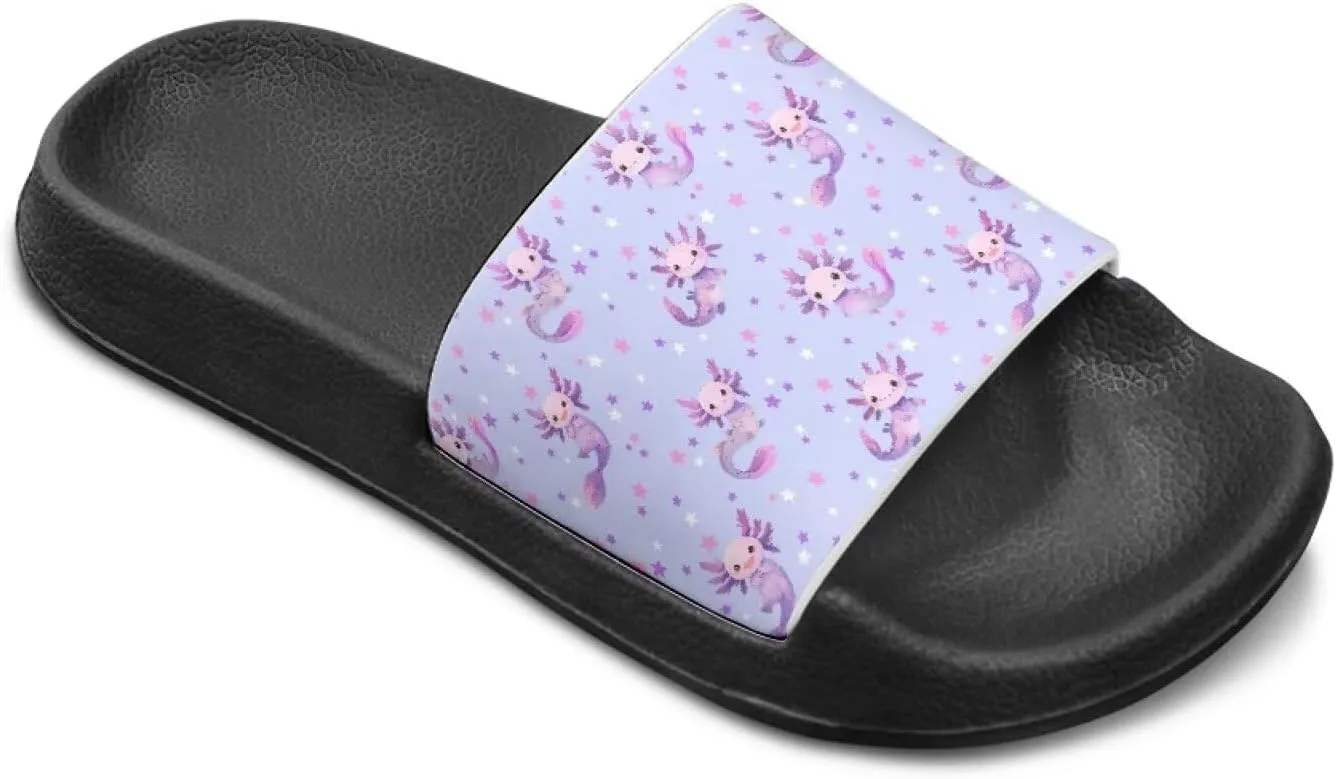 Unisex-Child Bathroom Shower Sandals Open Toe Soft Sole Sandals Summer Non-slip Beach Pool Shoes Outdoor Sandals