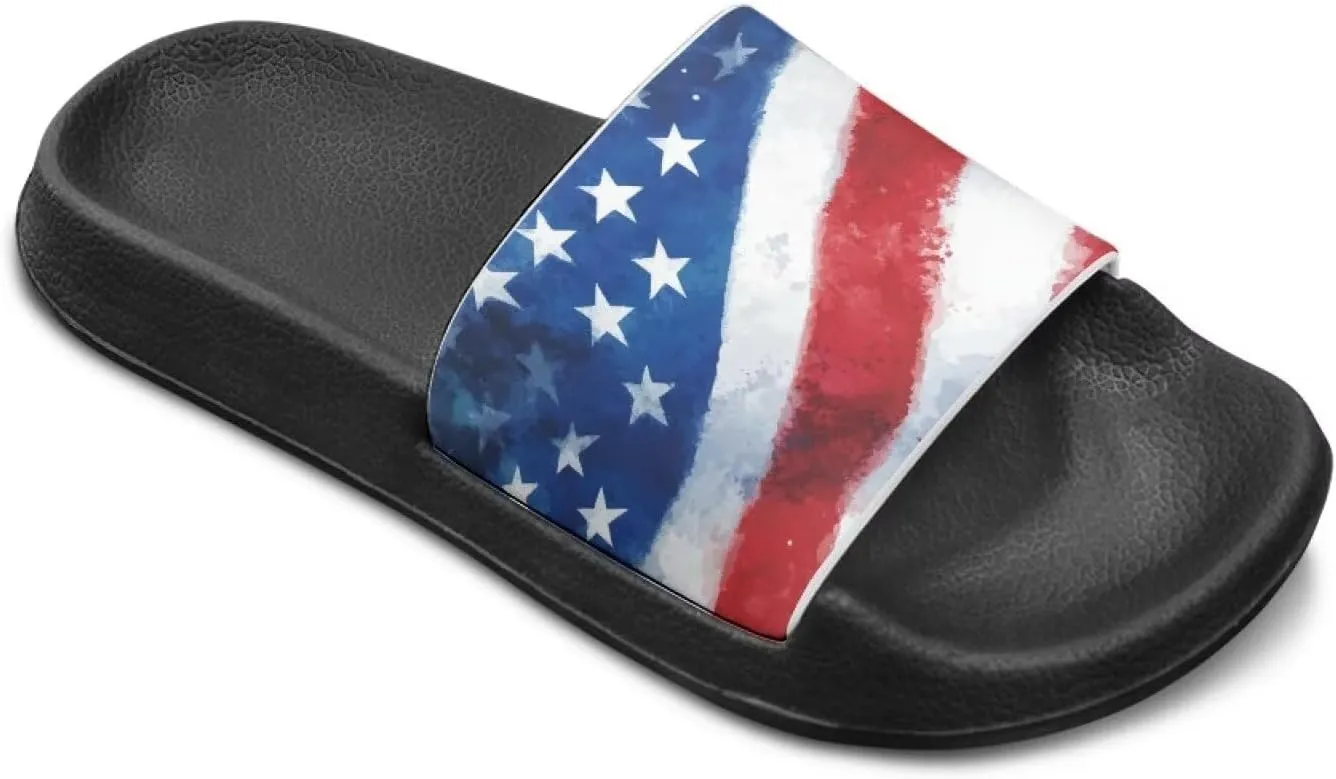 Unisex-Child Bathroom Shower Sandals Open Toe Soft Sole Sandals Summer Non-slip Beach Pool Shoes Outdoor Sandals