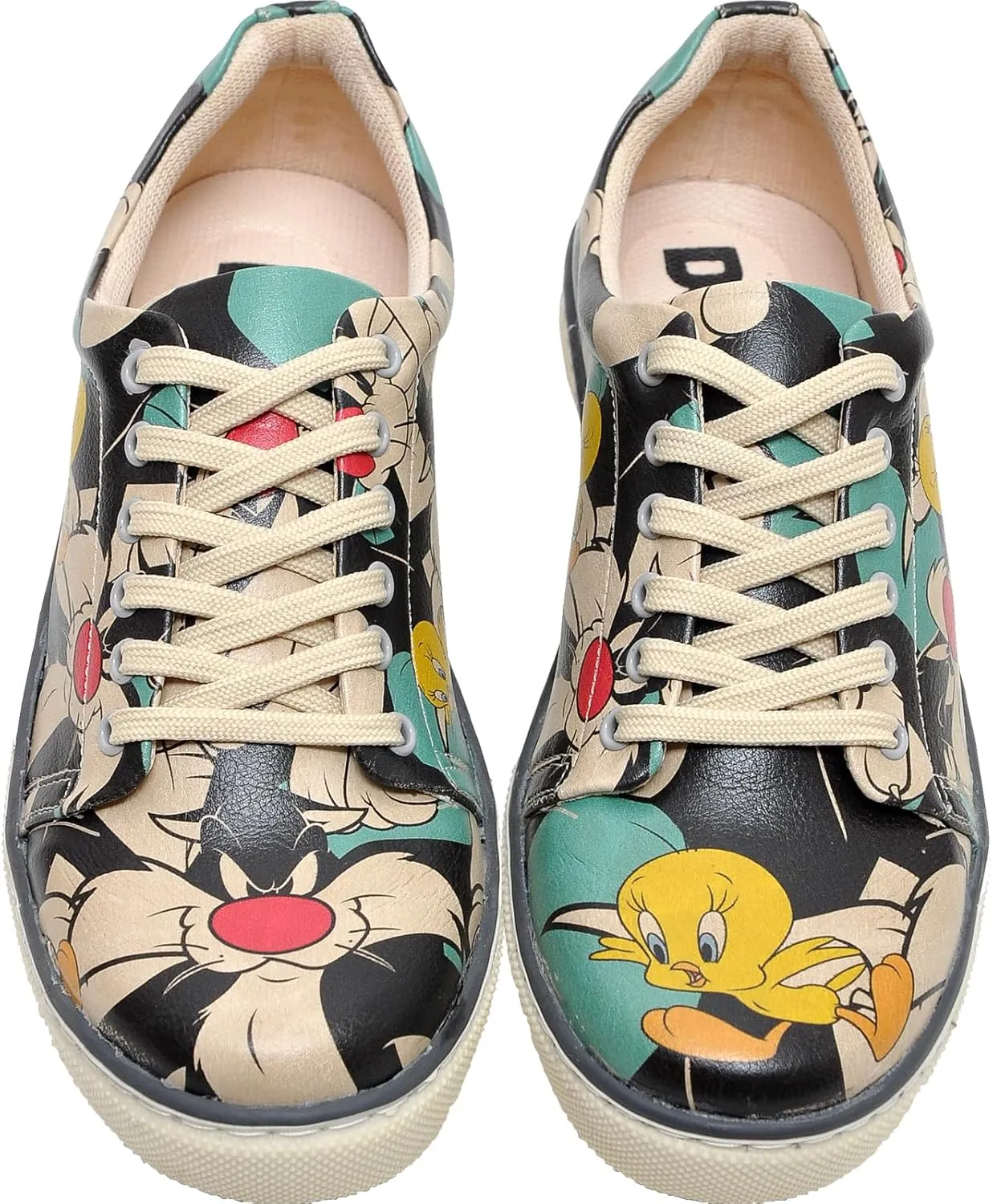 Vegan Leather Sneakers for Women - Handmade and Unique Design Fashion Sneakers for Women