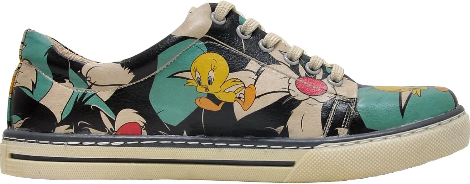 Vegan Leather Sneakers for Women - Handmade and Unique Design Fashion Sneakers for Women