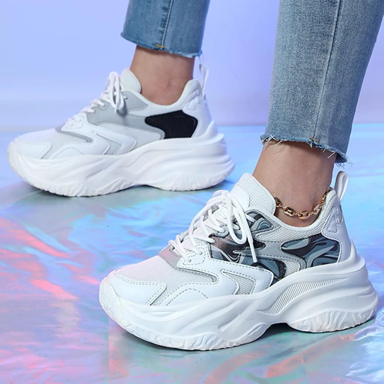 White Sneakers Slip Ons for Women Platform Winter Slip On Shoes for Women 2023 Walking Shoes for Women High Top Sneakers Black Arch Support Women All White Slip Resistant Shoes for Women/Nurse Shoes
