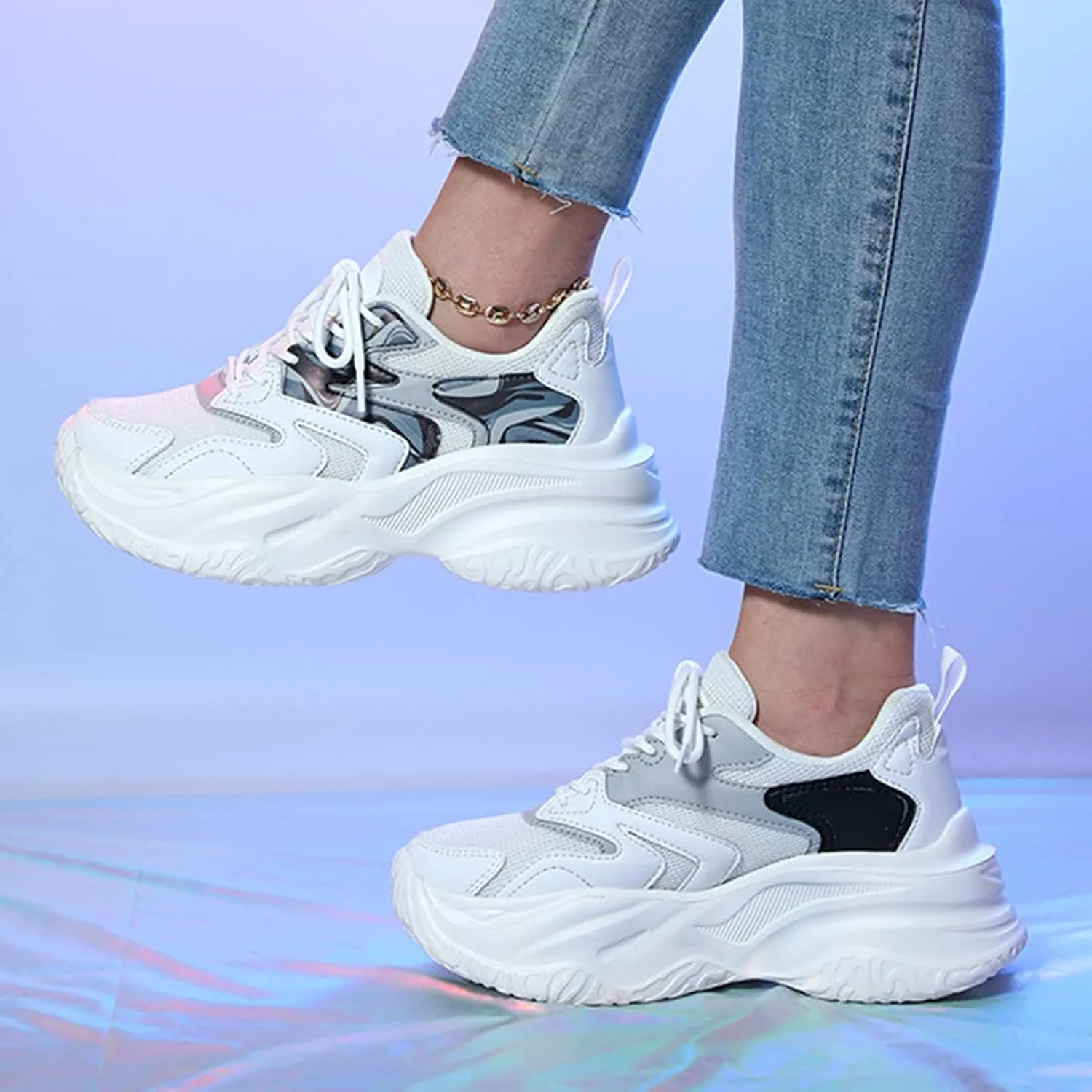 White Sneakers Slip Ons for Women Platform Winter Slip On Shoes for Women 2023 Walking Shoes for Women High Top Sneakers Black Arch Support Women All White Slip Resistant Shoes for Women/Nurse Shoes