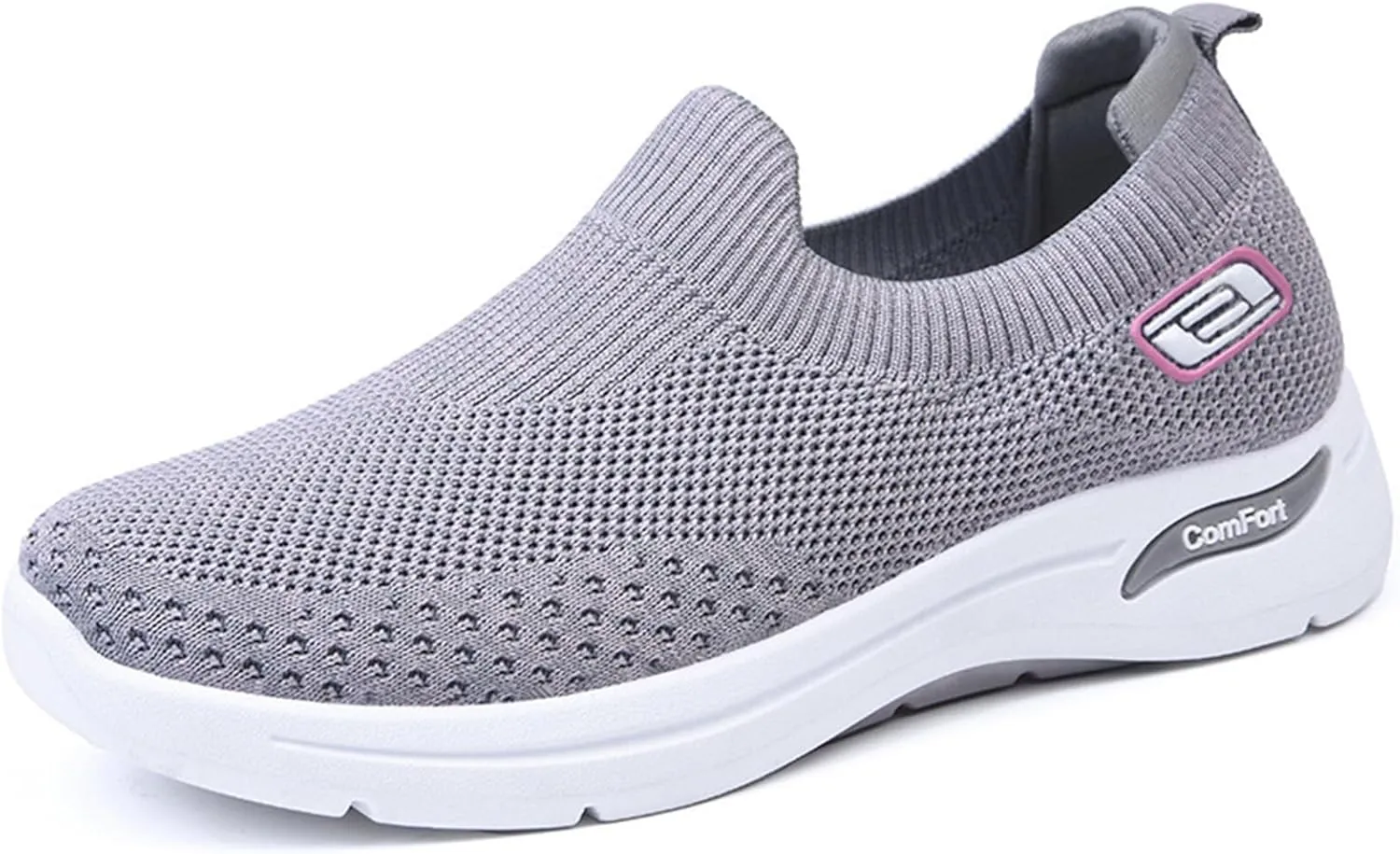 Women Slip On Walking Shoes Orthopedic Sneakers Mesh Casual Non Slip Low Top Tennis Shoes Arch Support Memory Foam Shoe Lightweight Comfort Workout Casual Non Slip Sneakers