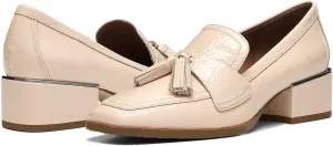 Women Vintage Low Chunky Heel Loafers Shoes with Tassel Square Closed Toe Slip On Fringed Loafer Pumps 1.5" Block Heels Office Work Pumps Ladies Formal Business Casual Club Party 4-11 M US