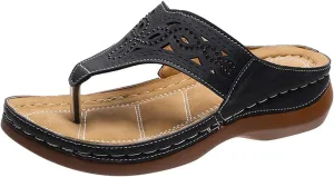 Womens Comfortable Orthopedic Sandals with Arch Support Walking Shoes Adjustable Thick Sole Summer Beach Casual Outdoor Slides Plantar Fasciitis Relief Footwear