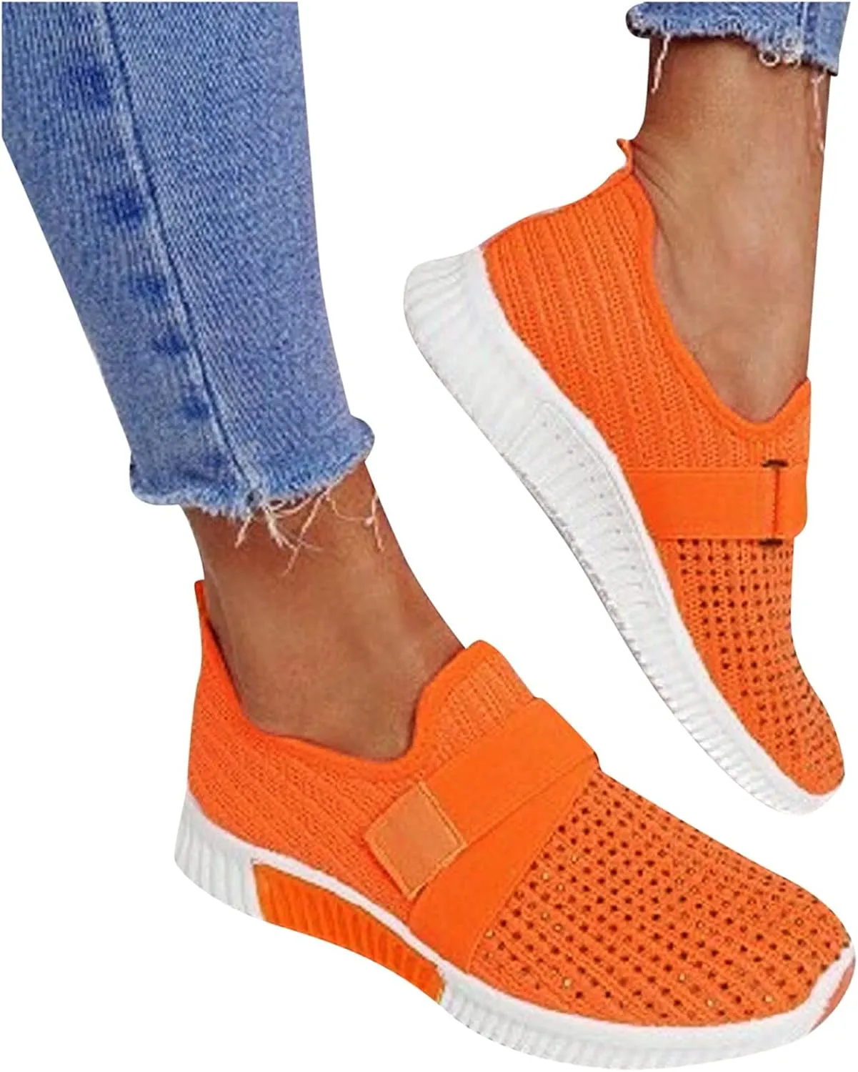 Womens Fashion Sneakers 2023 Wedge Heel Non Slip Work Shoes Women Wide Womens Athletic Shoes Wide Width Stylish Platform Sneakers for Women 2023 Zapatos Negros De Vestir Bajos para Mujer