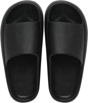 Women's Flat Slippers Non Slip Quick Drying Shower Slides Pillow Slippers Women's Summer Fashion Slides Sandal