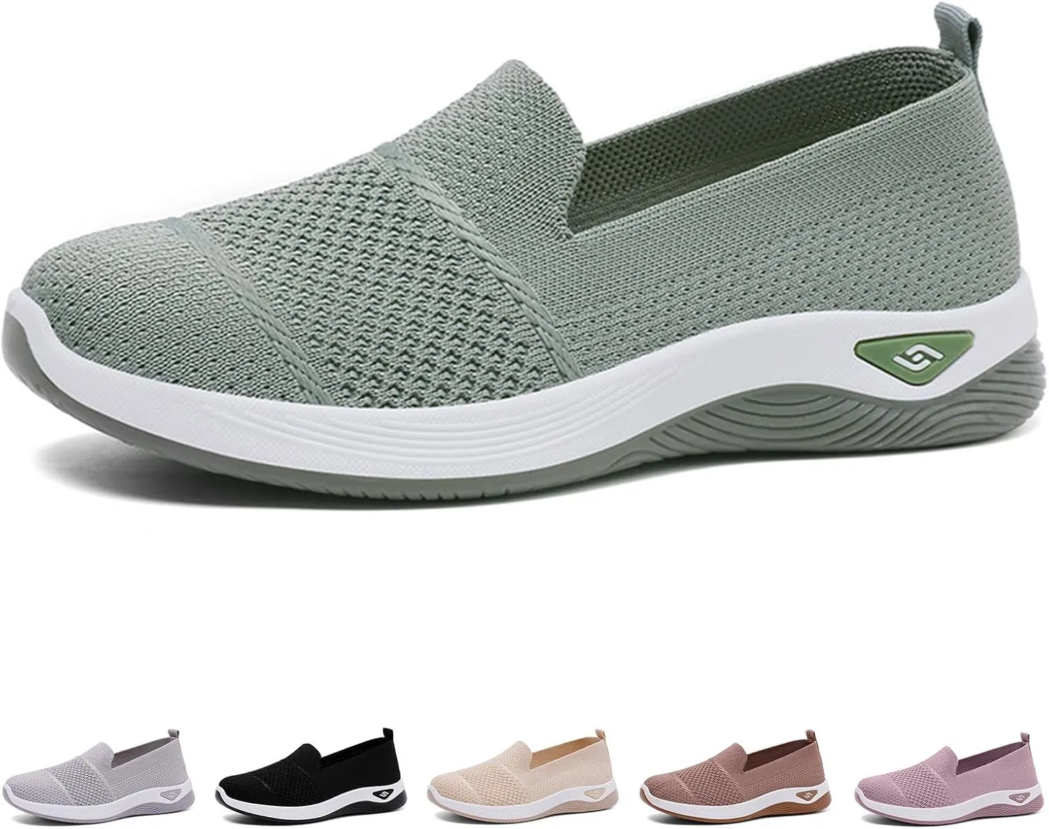 Womens Hollow Out Walking Shoes Non-Slip Adjustable Breathable Walking Shoe Comfortable Casual Athletic Sneakers Barefoot Casual Nurse Shoes Buffer Fitness Nursing Orthopedic Sneaker