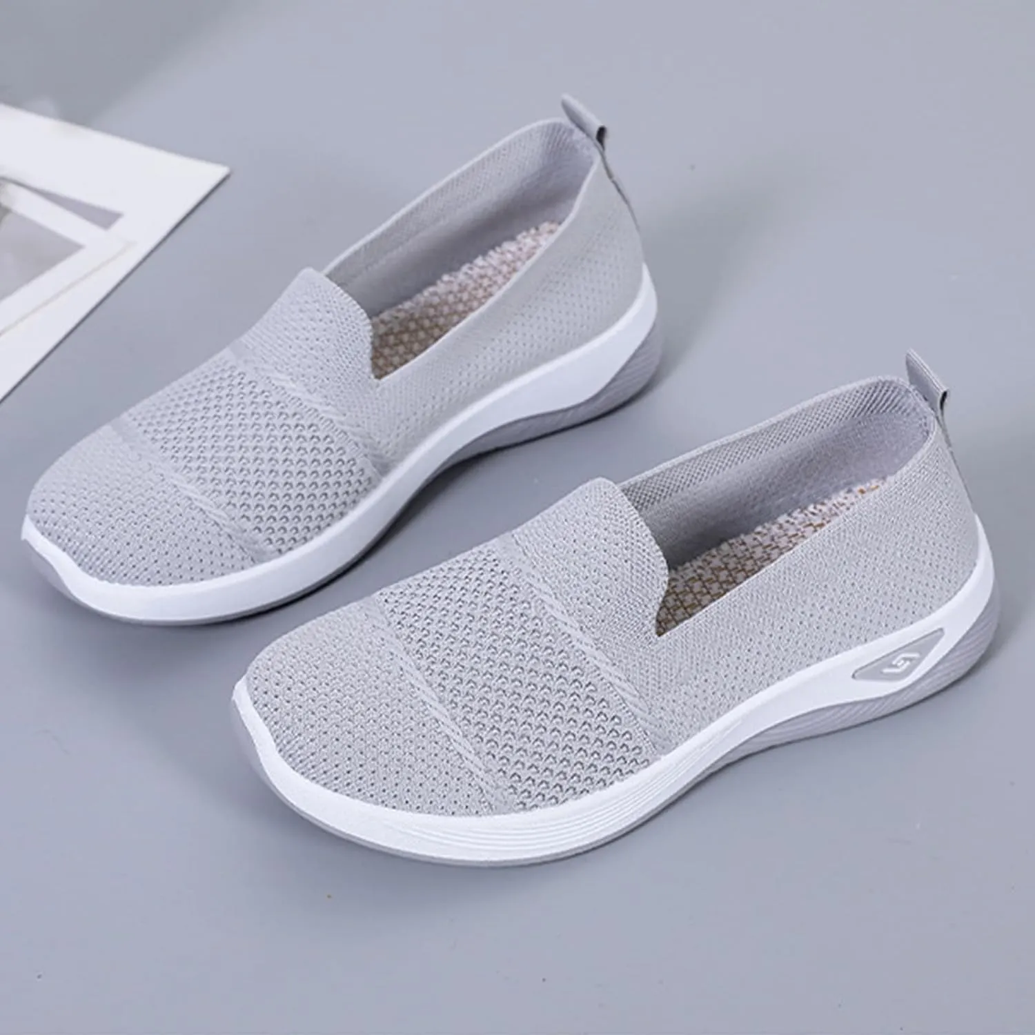Womens Hollow Out Walking Shoes Non-Slip Adjustable Breathable Walking Shoe Comfortable Casual Athletic Sneakers Barefoot Casual Nurse Shoes Buffer Fitness Nursing Orthopedic Sneaker
