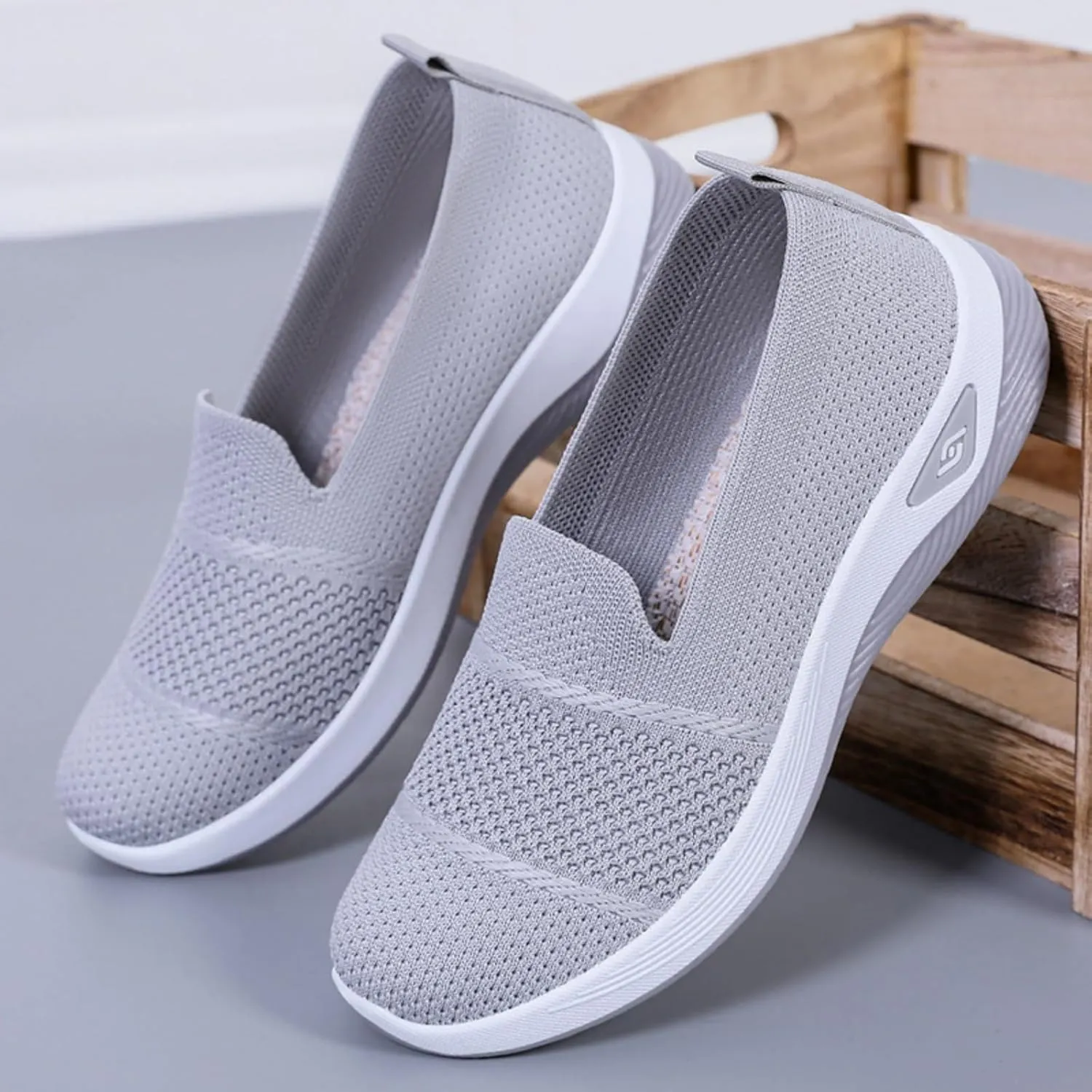 Womens Hollow Out Walking Shoes Non-Slip Adjustable Breathable Walking Shoe Comfortable Casual Athletic Sneakers Barefoot Casual Nurse Shoes Buffer Fitness Nursing Orthopedic Sneaker
