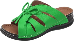 Women's Non Slip Slippers Classic Wedge Heels Sandals Arch Support Sandals Comfortable Slides Sandals