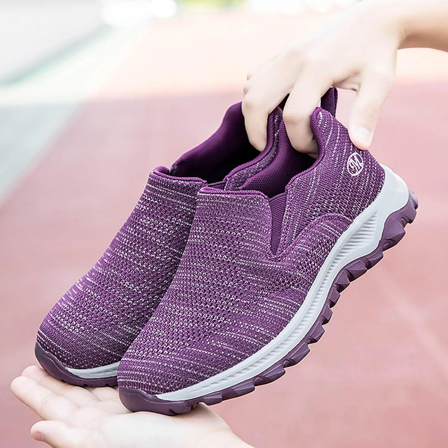 Women's Orthopedic Shoes with Adjustable Strap Slip on Orthopaedic Walking Sneakers Minimalist Zero Drop Shoe