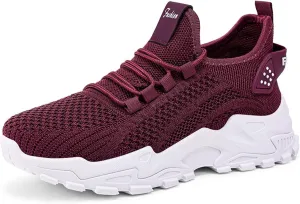 Women's Orthopedic Slip On Walking Shoes Air Cushion Walking Shoes Comfort Loafers Wide Fit Breathable Mesh Sneakers Lightweight Soft Casual Sneaker Workout Work Shoe