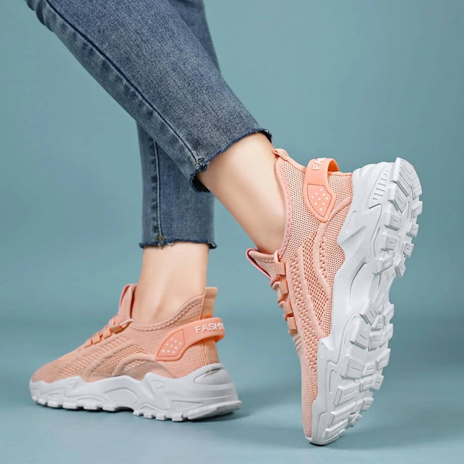 Women's Orthopedic Slip On Walking Shoes Air Cushion Walking Shoes Comfort Loafers Wide Fit Breathable Mesh Sneakers Lightweight Soft Casual Sneaker Workout Work Shoe