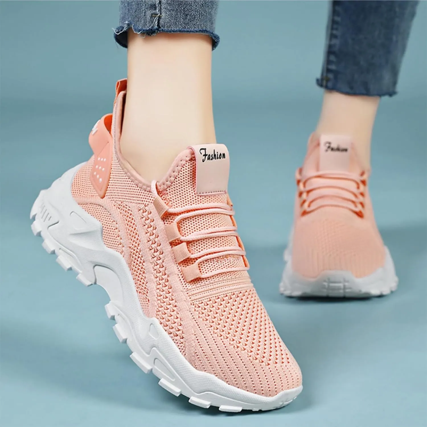 Women's Orthopedic Slip On Walking Shoes Air Cushion Walking Shoes Comfort Loafers Wide Fit Breathable Mesh Sneakers Lightweight Soft Casual Sneaker Workout Work Shoe