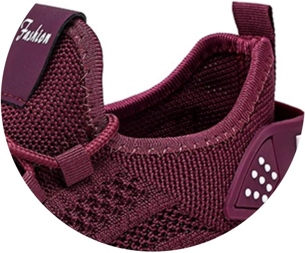 Women's Orthopedic Slip On Walking Shoes Air Cushion Walking Shoes Comfort Loafers Wide Fit Breathable Mesh Sneakers Lightweight Soft Casual Sneaker Workout Work Shoe