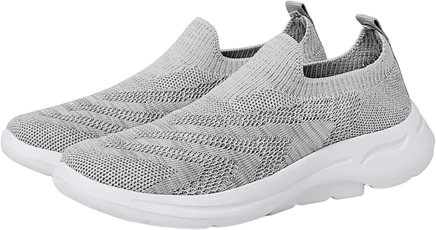 Womens Platform Sneakers White Tennis Shoes Slip On Shoes Women Wide Width Black Shoes Women Wide Women's Fashion Sport Breathable Mesh Platform Sneakers Zapatos para Correr De Mujer