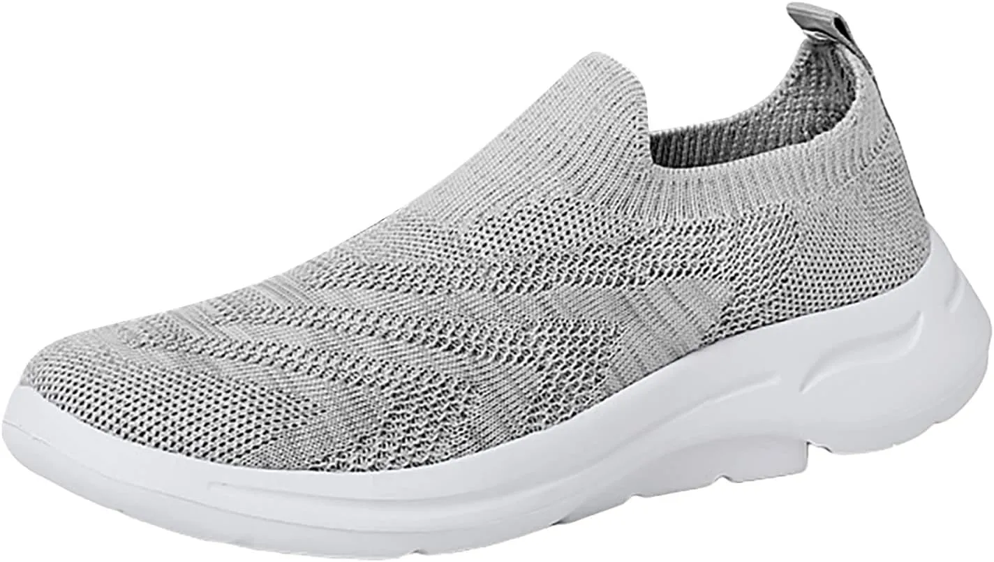 Womens Platform Sneakers White Tennis Shoes Slip On Shoes Women Wide Width Black Shoes Women Wide Women's Fashion Sport Breathable Mesh Platform Sneakers Zapatos para Correr De Mujer