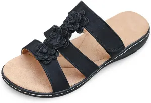 Women's Sandal Womens Memory Foam Slippers Open Toed
