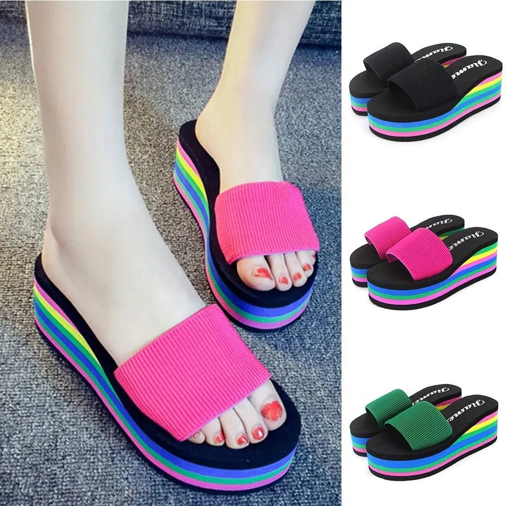 Women's Sandals Summer Beach Dressy Sandals Orthopedic Wedges Flip Flops Arch Support Sandals Walking Platform Slippers