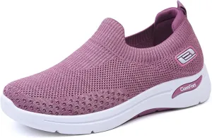 Womens Slip On Running Shoes Gym Workout Shoes Fashion Sneakers Athletic Tennis Sports Shoe Lightweight Breathable Fashion Casual Athletic Workout Walking Sneaker