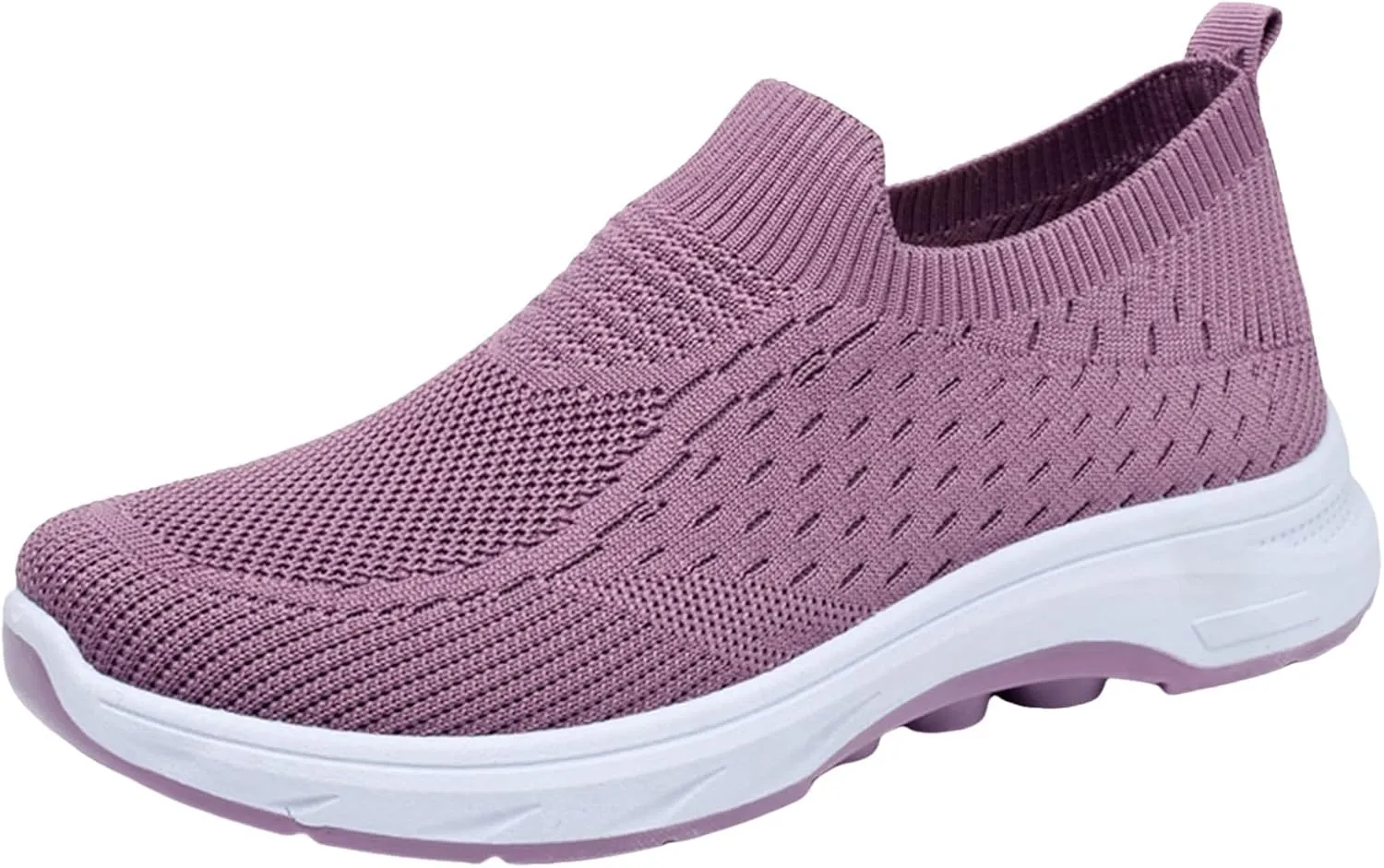 Women's Sneakers Non Slip Thick Bottom Sneakers Fashionable Breathable Mesh Shoes Stretch Minimalist Shoes