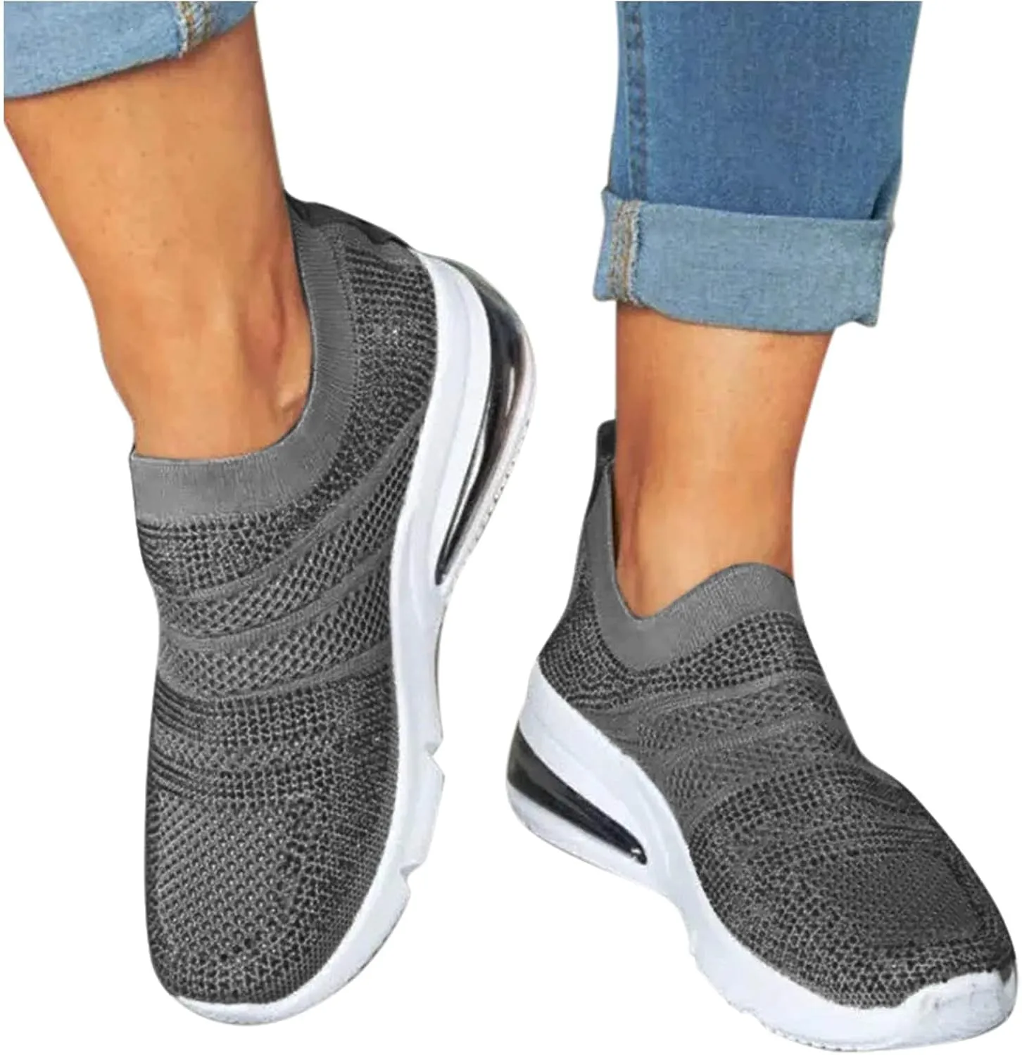 Womens Sneakers Size 11 Wide Width Zapatos De Trabajo para Mujeres Confortables Black Leather Non Slip Tennis Shoes Women Casual Sneakers for Women Outdoor Trainers Comfy Winter Dress Shoes for Women