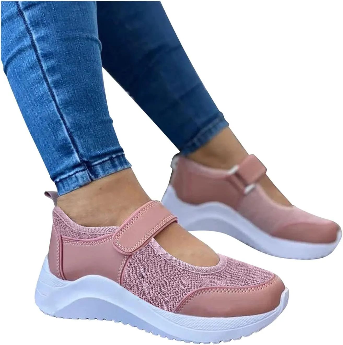 Women's Sneakers Size 9.5 Wide Tenis para Mujer De Trabajo Antideslizantes Womens Slip On Sneakers 8.5 Wide White Orthopedic Plantar Fasciitis Shoes Women Black Flats Womens Black Sneakers Wide 8.5