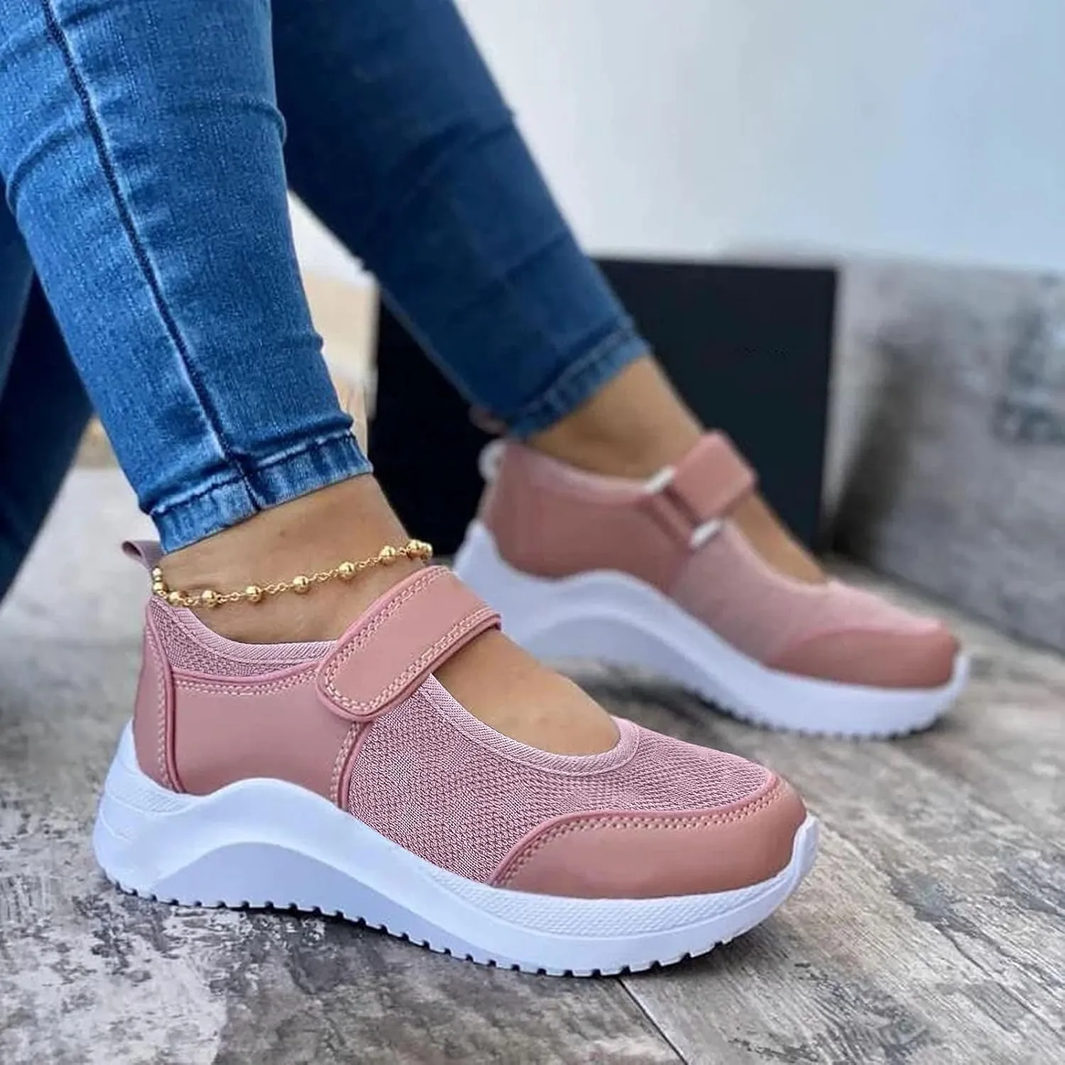 Women's Sneakers Size 9.5 Wide Tenis para Mujer De Trabajo Antideslizantes Womens Slip On Sneakers 8.5 Wide White Orthopedic Plantar Fasciitis Shoes Women Black Flats Womens Black Sneakers Wide 8.5
