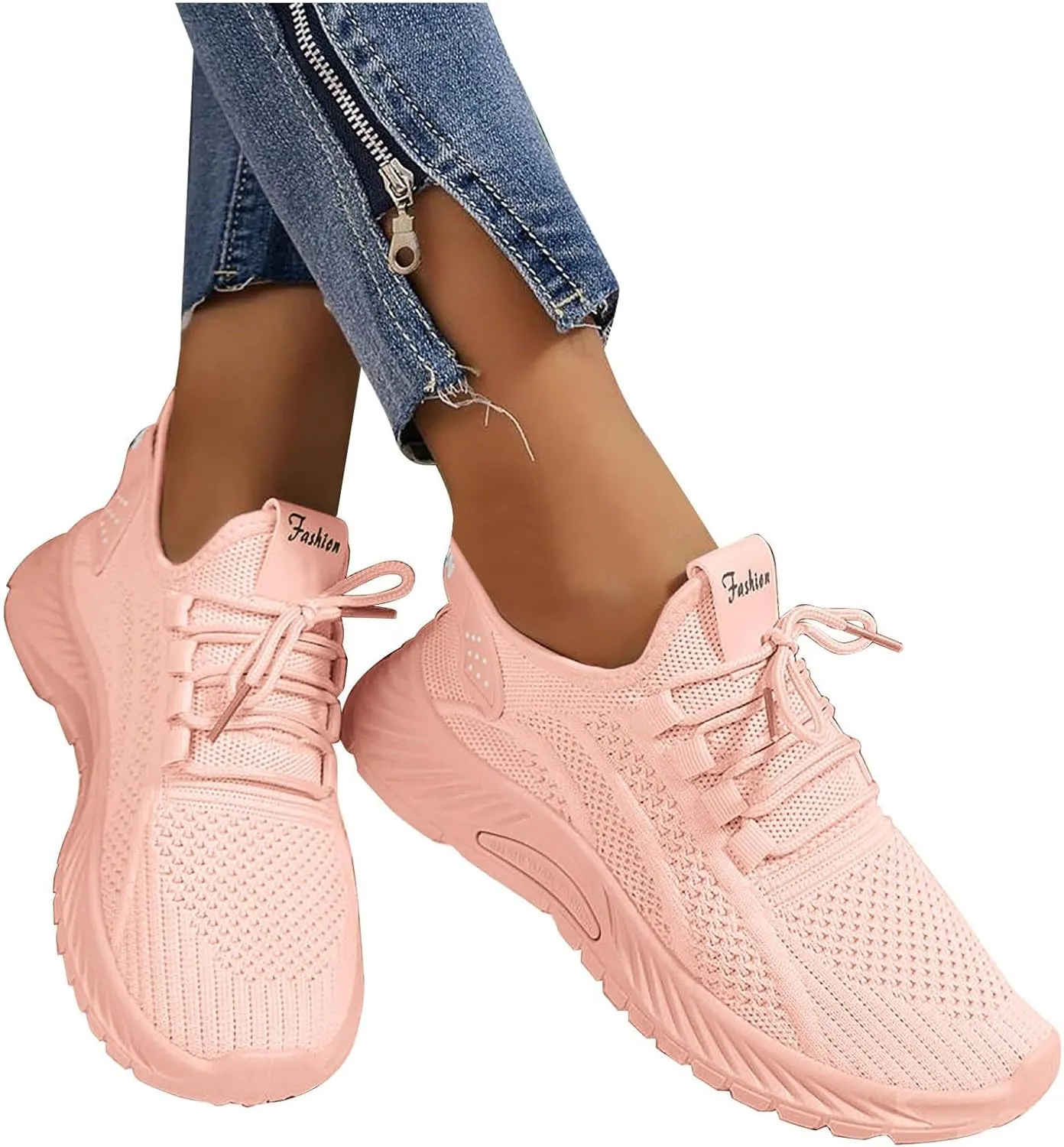 Women's Soft Sole Cushion Sneakers Casual Breathable Slip on Orthopaedic Walking Sneakers Jogger Running Shoe