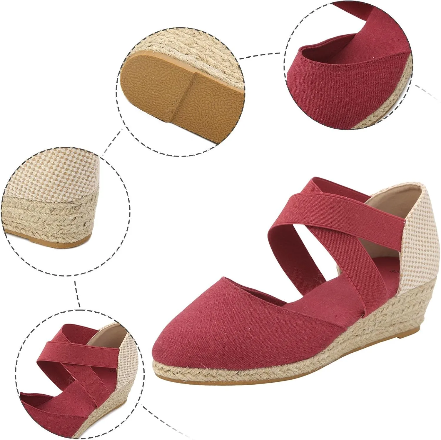 Women's Temperament Platform Sandals Arch Support Sandals Casual Non Slip Wedge Sandals Women's Platform Sandals