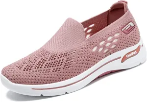 Womens Walking Shoes Comfortable Casual Ladies Athletic Shoes Casual Slip on Shoe Summer Running Sneakers Comfortable Breathable Non Slip Work Sneakers Running Jogging Sneaker