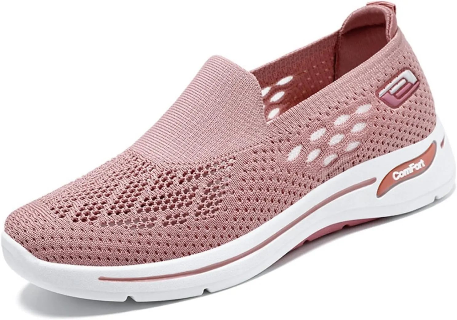 Womens Walking Shoes Comfortable Casual Ladies Athletic Shoes Casual Slip on Shoe Summer Running Sneakers Comfortable Breathable Non Slip Work Sneakers Running Jogging Sneaker