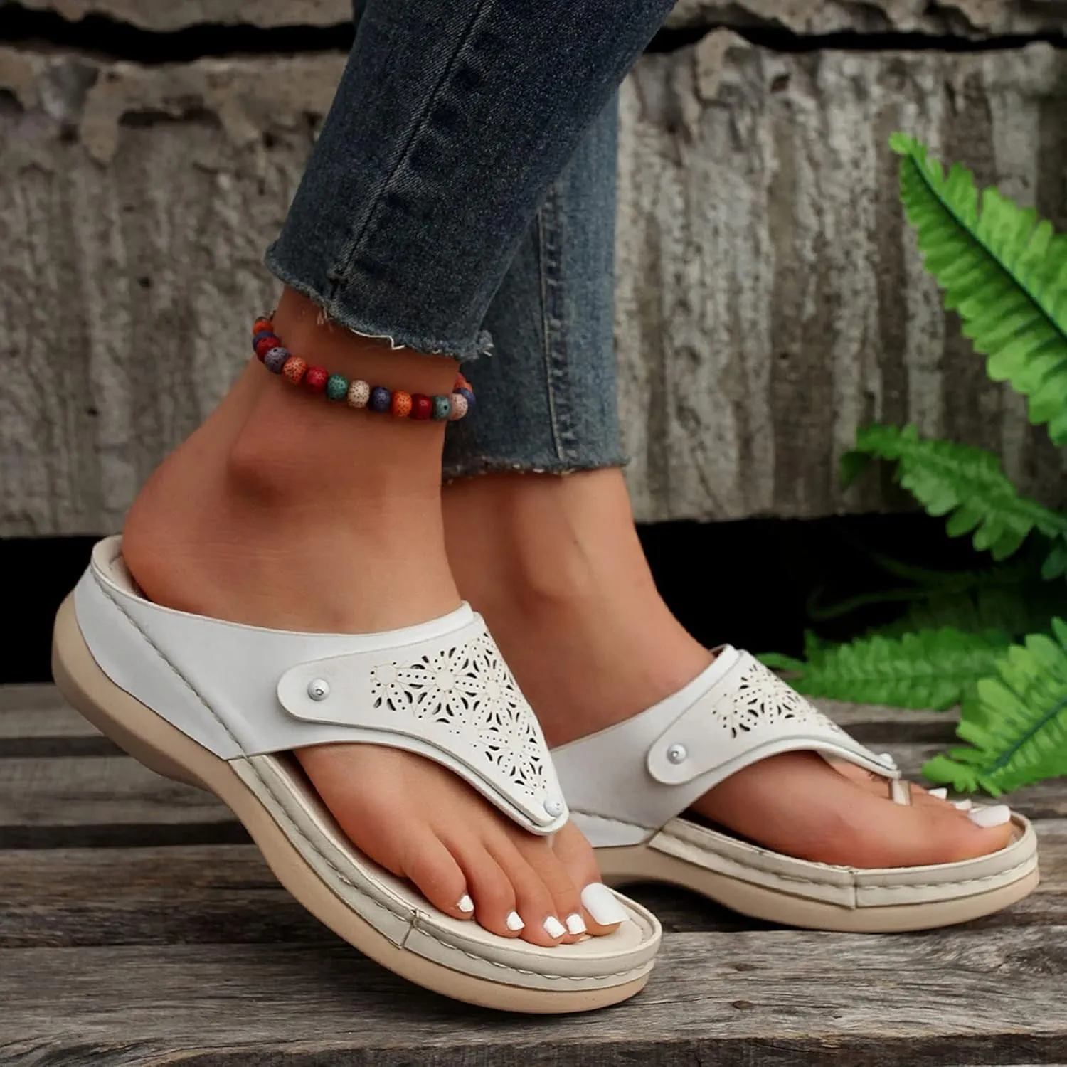 Womens Wedge Heel Sandals Open Toe Ankle Strap Dressy Summer Shoes Comfortable Platform Slides for Casual Beach Walking Outdoor Vacation Orthopedic Shoes for Women