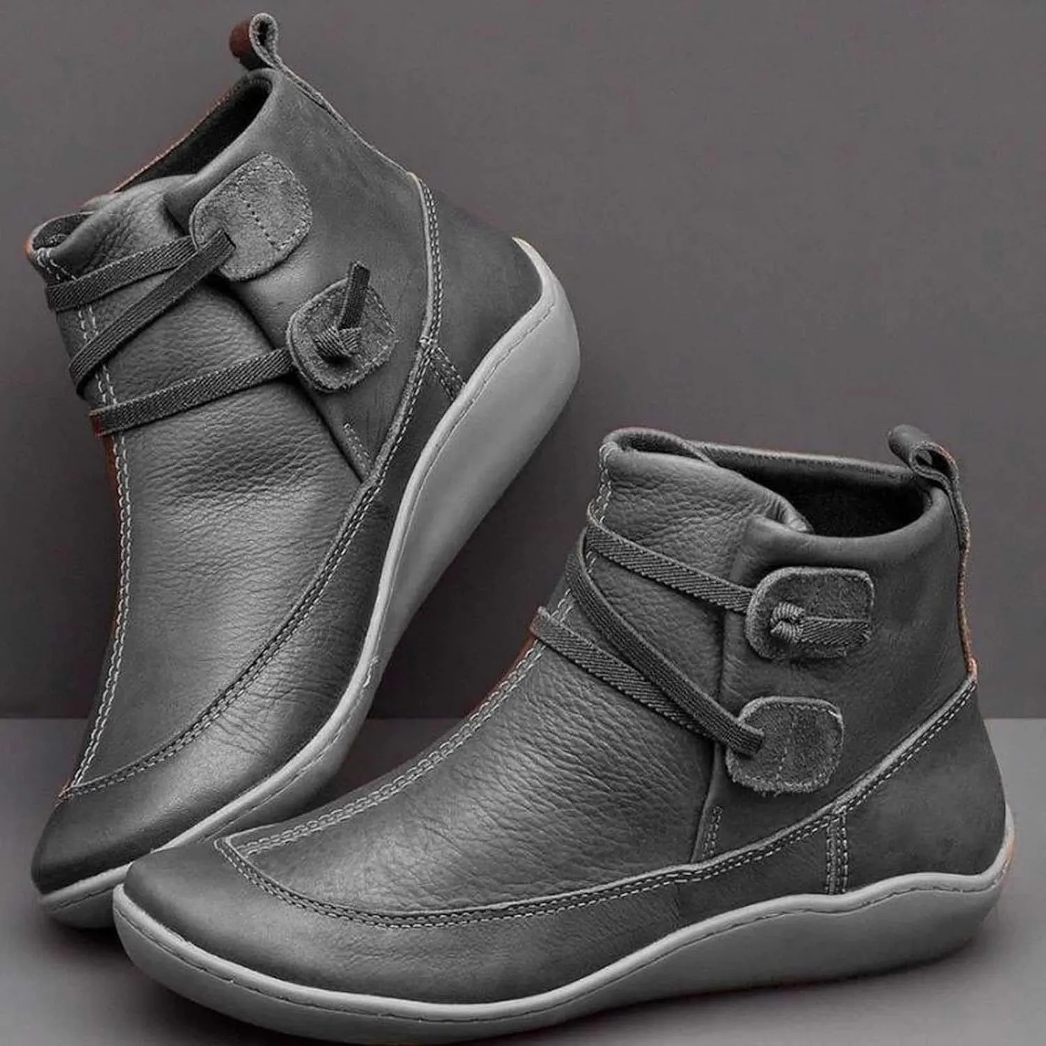 Work Boots for Women Ankle Wide Width Booties Women Womens Boots Ankle Low Heel Mens Casual Boot Solid Color Comfy Casual Pump Closed Toe Stacked Heel