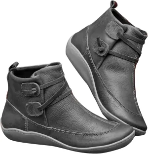 Work Boots for Women Ankle Wide Width Booties Women Womens Boots Ankle Low Heel Mens Casual Boot Solid Color Comfy Casual Pump Closed Toe Stacked Heel