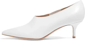 YDN Women Pointed Toe Low Heel Kitten Office Pumps Slip on Low Cut Shoes