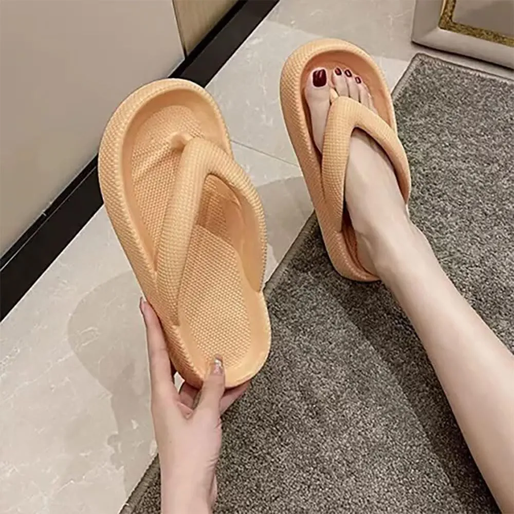 Zureto Cloudies Flip Flops for Women, Cloudies Slides Sandals, Soft Slides Slippers Indoor and Outdoor